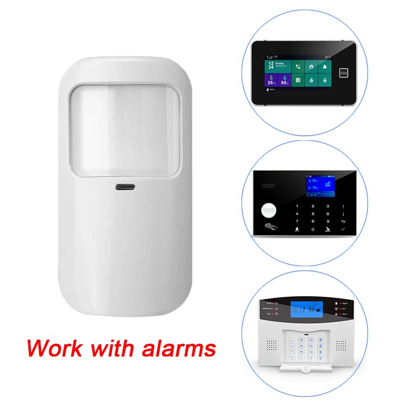 Sim Gsm Alarm - Draadloze 433 MHz infraroodsensor Menselijke bewegingsmelder