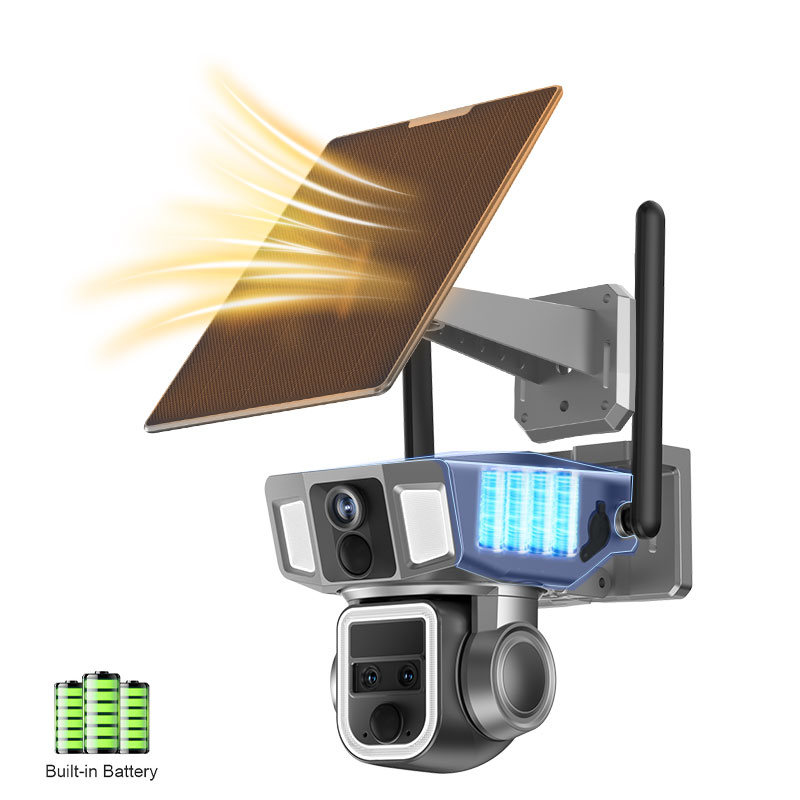 6MP drievoudige lens 10x zoom  - Home Security Flood Lights recensie en prijs