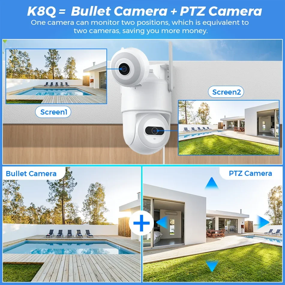 Draadloze beveiligingscamera D - Home Security Flood Lights recensie en prijs