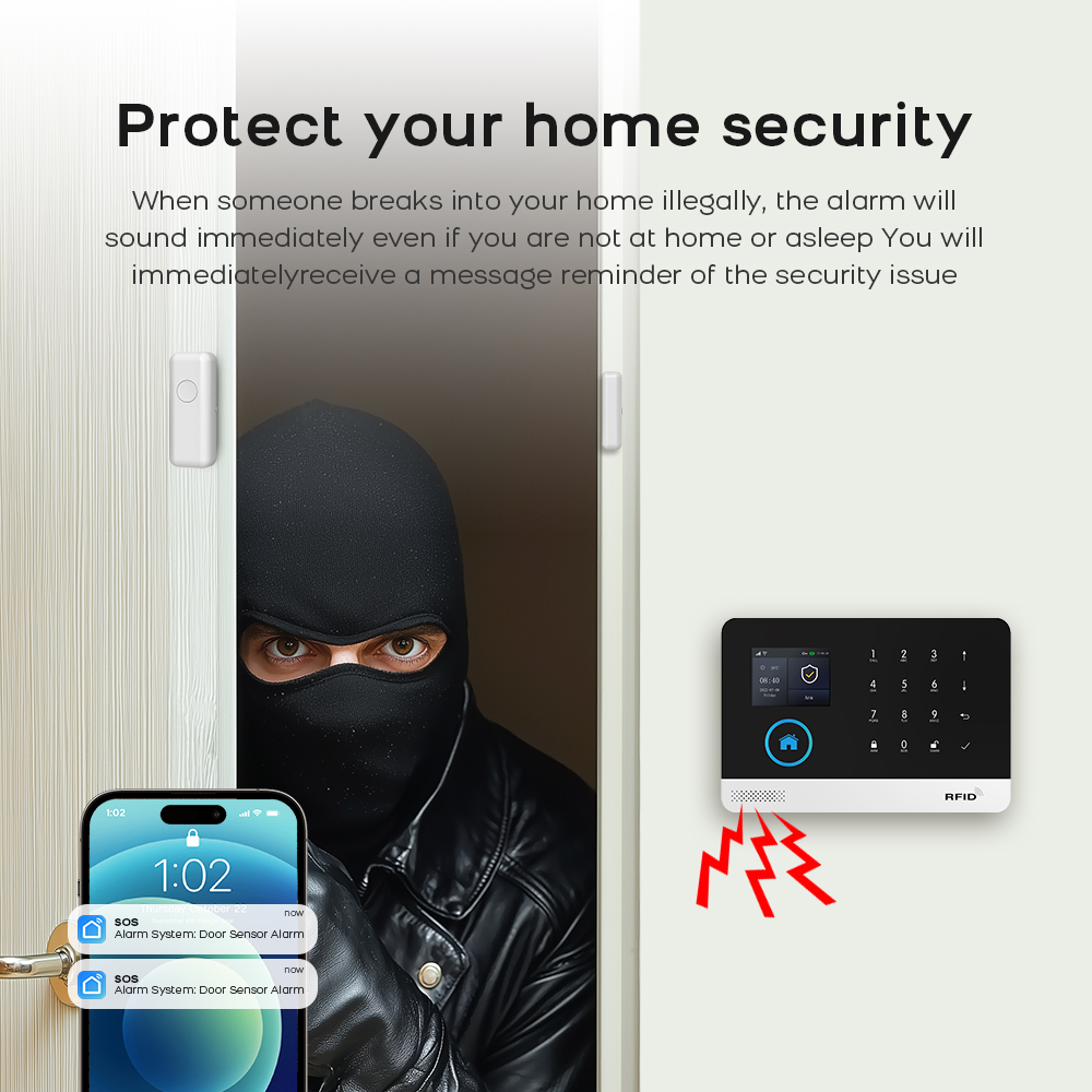 4G GSM Wifi Draadloos Alarmsys - Home Security Front Door Camera recensie en prijs