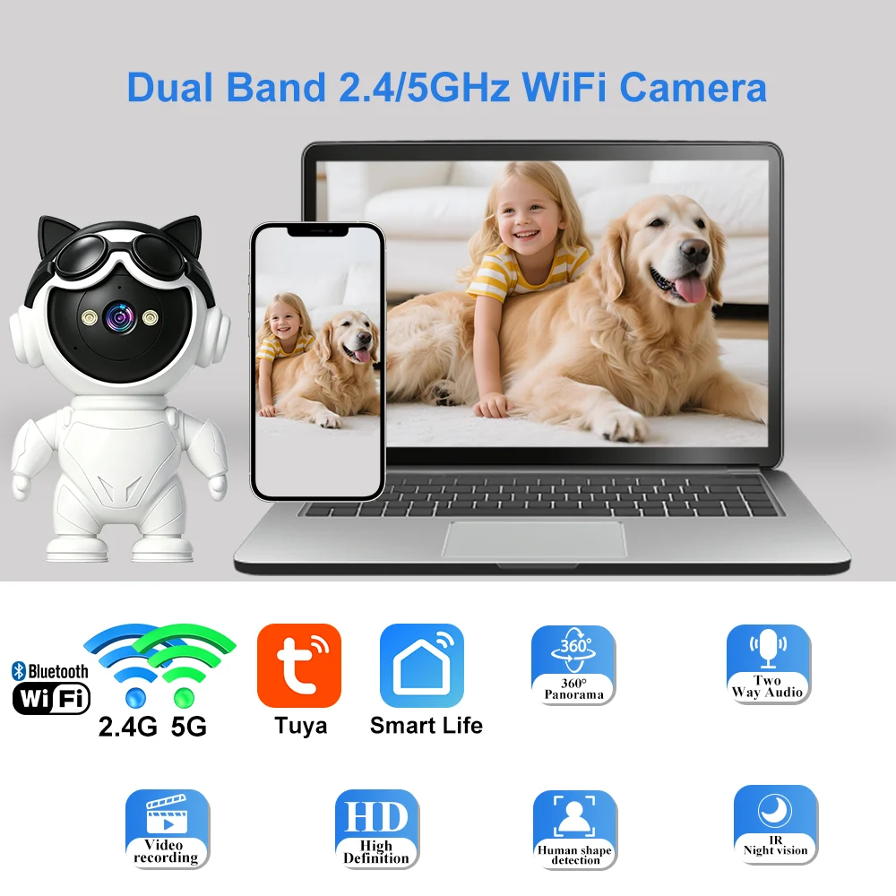 Tuya Smart Draadloze IP Camera - Home Security Robot recensie en prijs